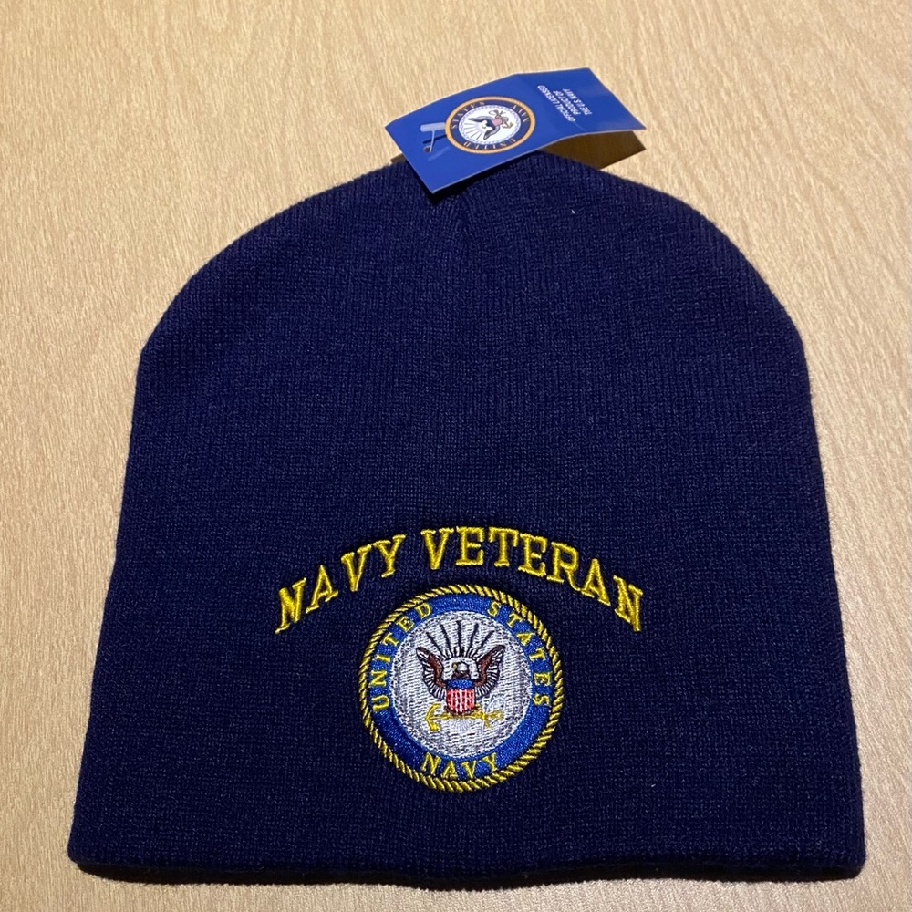 Navy Veteran Short Beanie